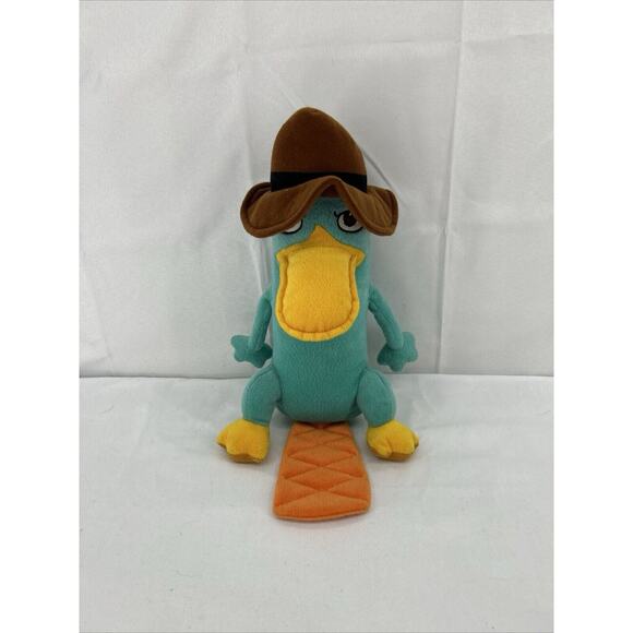 Disney Other - Disney Parks Phineas and Ferb Perry The Platypus Agent P 9" Stuffed Plush Toy